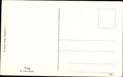 Ak Praha Prag Tschechien, St. Veits-Dom