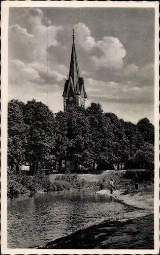 Ak Zábřeh Hohenstadt an der March Region Olmütz, Evangelische Kirche