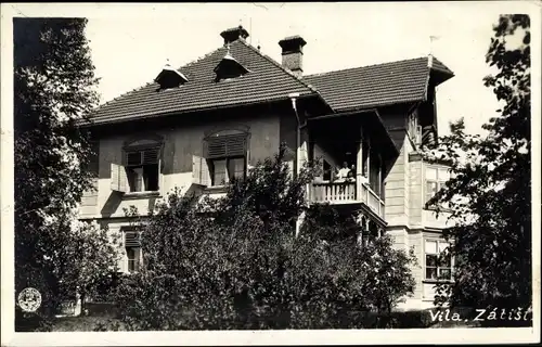 Ak Lázně Velichovky Welchow Reg. Königgrätz, Vila Zátiší