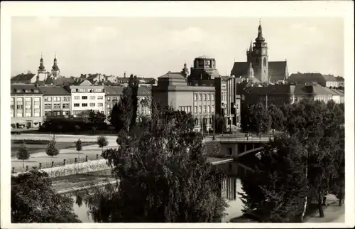 Ak Hradec Králové Königgrätz Stadt, Blick auf die Stadt