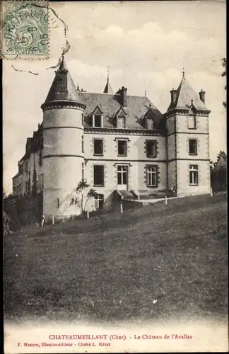 Ak Châteaumeillant Cher, Le Chateau de l'Avallas