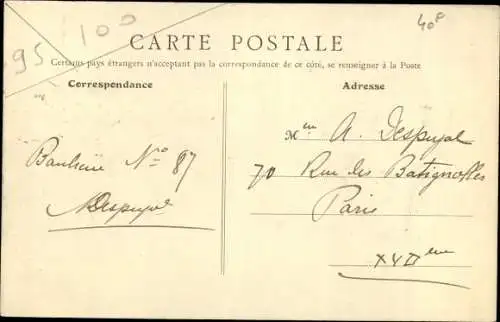 Ak Argenteuil Val d´Oise, Crue de Janvier 1910, Rue Harry Schaeffer