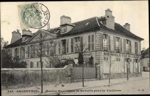 Ak Argenteuil Val d´Oise, Maison Municipale de Retraite pour la Vieillesse