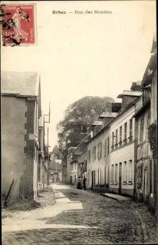 Ak Orbec Calvados, Rue des Moulins