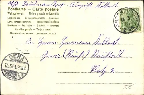 Künstler Ak Windmühle, Abendlicht