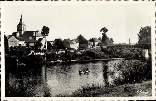 Ak Ingrandes Vienne, Les rives de la Vienne, L'Eglise