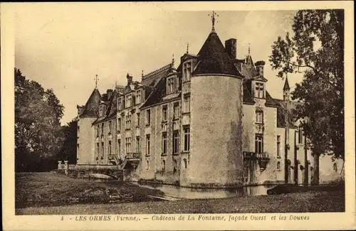 Ak Les Ormes Vienne, Chateau de la Fontaine