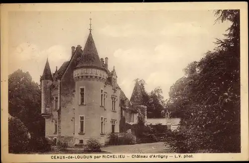 Ak Ceaux en Loudun Vienne, Chateau d'Artigny