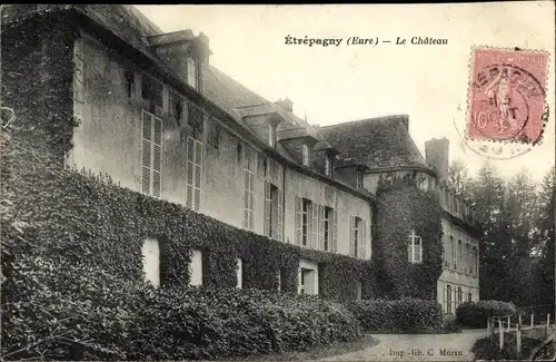 Ak Étrépagny Eure, Le Chateau