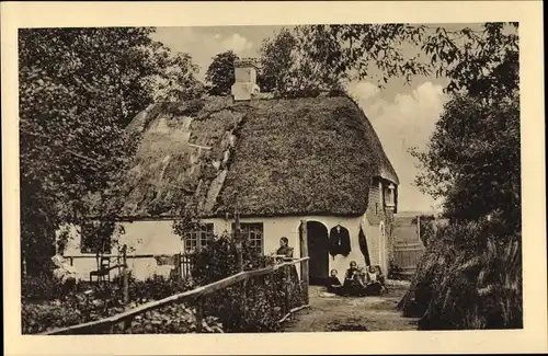Ak Stedesand in Nordfriesland, Heimatschutz Postkarte XII, Haus Aug. Siebertsen