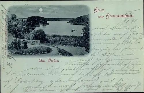Mondschein Ak  Gremsmühlen Malente in Ostholstein, Dieksee
