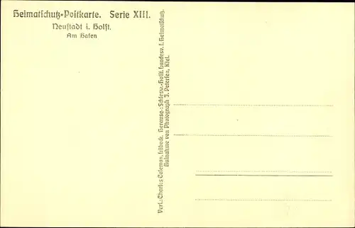 Ak Neustadt in Holstein, Am Hafen