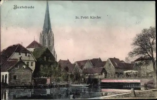 Ak Buxtehude in Niedersachsen, St. Petrikirche