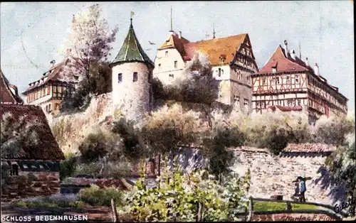 Künstler Ak Flower, Charles F., Bebenhausen Tübingen am Neckar, Königliches Jagdschloss, Tuck