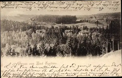 Ak Bad Sachsa im Harz, Blick vom Steinbruch aus