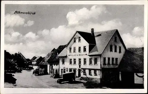 Ak Böhmenkirch Baden Württemberg, Wirtschaft zum Adler, Jg. Freihalter, LKW