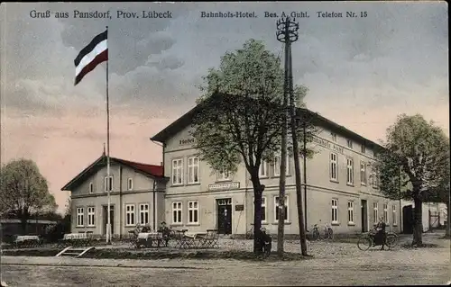 Ak Pansdorf Ratekau in Holstein, Bahnhofshotel