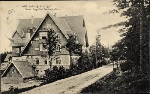 Ak Bärenburg Altenberg im Erzgebirge, Dolzes Berghotel Friedrichshöhe