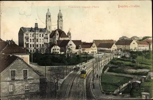 Ak Dresden Südost Strehlen, Friedrich August Platz