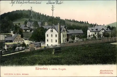Ak Bärenfels Altenberg im Erzgebirge, Oberforstmeisterei, Gebäude