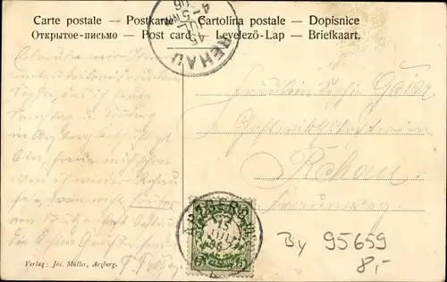 Ak Arzberg Oberfranken, Totalansicht vom Ort