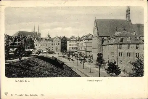 Ak Kassel in Hessen, Marställerplatz, Teilansicht der Stadt