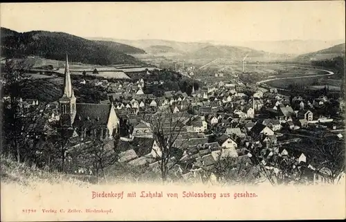 Ak Biedenkopf an der Lahn, Blick vom Schlossberg, Stadtkirche