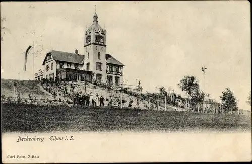 Ak Eibau Kottmar der Oberlausitz, Beckenberg, Restaurant