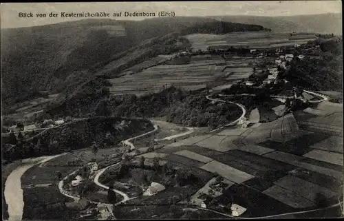 Ak Dedenborn Simmerath Nordrhein Westfalen, Blick von der Kesternicher Höhe