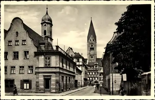 Ak Kaufbeuren am Wertach in Schwaben, Sedanstraße, Geschäft