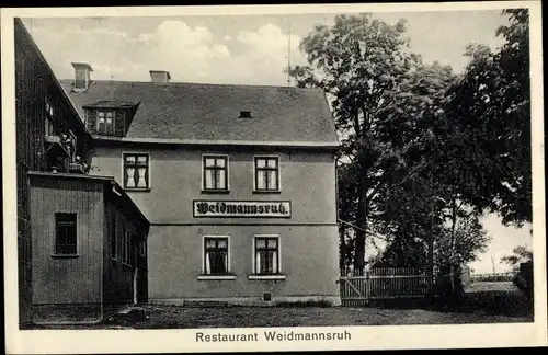 Ak Markneukirchen im Vogtland Sachsen, Restaurant Weidmannsruh, Oberer Berg