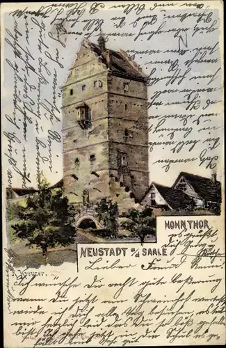 Künstler Litho Kreuzer, R., Bad Neustadt an der Saale Unterfranken, Hohntor