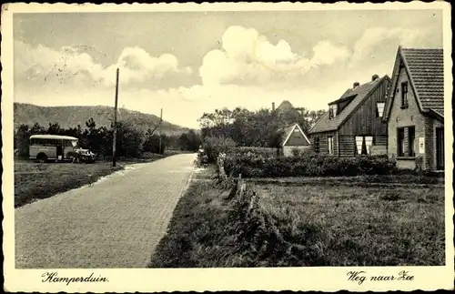 Ak Camperduin Alkmaar Nordholland Niederlande, Weg naar Zee