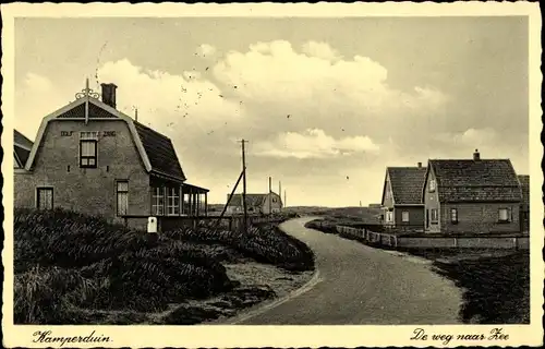 Ak Camperduin Alkmaar Nordholland Niederlande, De weg naar Zee