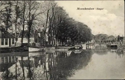 Ak Monnikendam Waterland Nordholland Niederlande, Singel