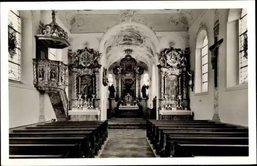 Ak Leuterschach Marktoberdorf im Ostallgäu, Wallfahrtskirche St. Magnus