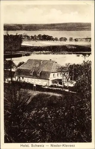 Ak Niederkleveez Bösdorf in Holstein, Gasthaus Pension Nieder Kleveez