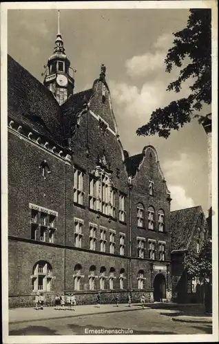 Ak Lübeck in Schleswig Holstein, 125 jähriges Jubiläum der Ernestinenschule 1929