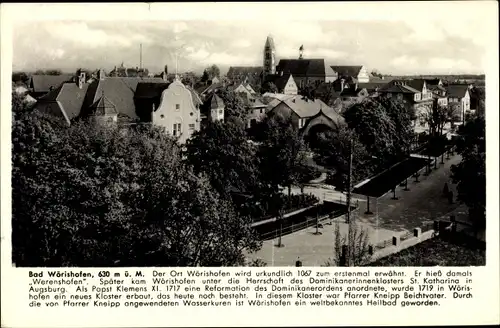 Ak Bad Wörishofen im Unterallgäu, Blick auf den Ort