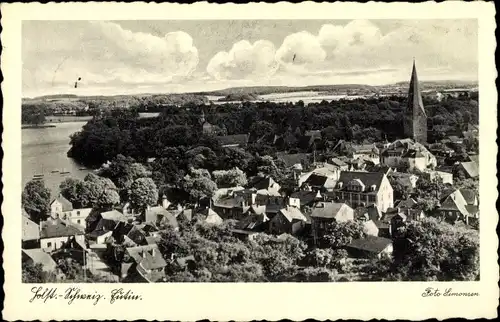 Ak Eutin in Ostholstein, Totalansicht der Ortschaft