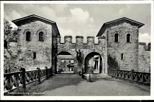 Ak Bad Homburg vor der Höhe Hessen, Römerkastell Saalburg, Haupttor