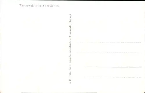 Ak Altenkirchen im Westerwald, Westerwaldheim