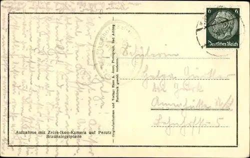 Ak Kaisertal Tirol, Hofing im Kaisertal mit wildem Kaiser