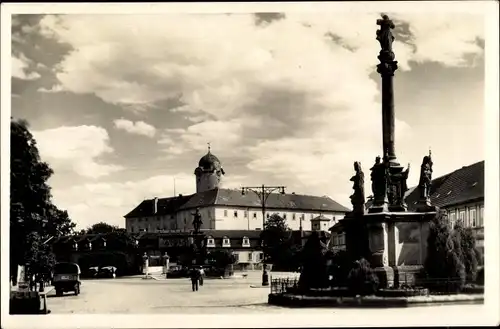 Ak Lázně Poděbrady Bad Podiebrad Region Mittelböhmen, Namesti, Ringplatz