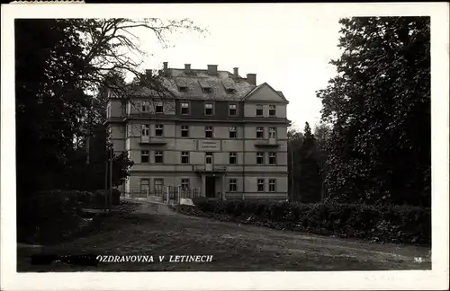 Ak Lázně Letiny Bad Lettin Reg. Pilsen, Habrmanova Ozdravovna