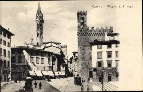 Ak Firenze Florenz Toscana, Piazza S. Firenze