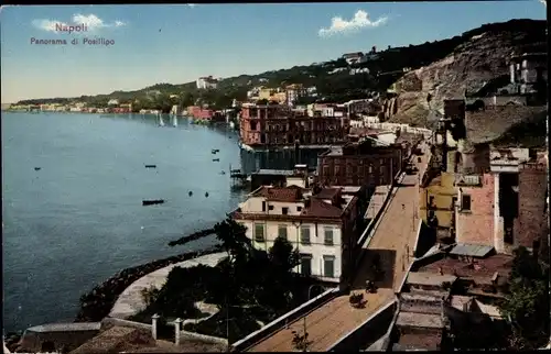 Ak Napoli Neapel Campania, Panorama di Posillipo