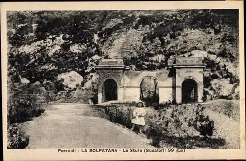 Ak Pozzuoli Campania, La Solfatara, Le Stufe