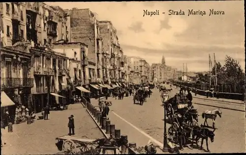Ak Napoli Neapel Campania, Strada Marina Nuova