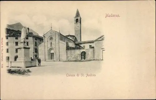 Ak Maderno Lombardia Italien, Chiesa di St. Andrea
